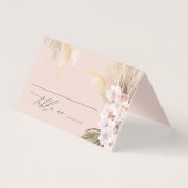 Gedroogde botanische pampas natuurlijke botanische kaart (Voorkant)