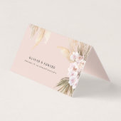 Gedroogde botanische pampas natuurlijke botanische kaart (Achterkant)