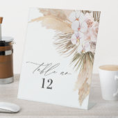 Gedroogde botanische pampas natuurlijke botanische reclamebord met voetstuk (Insitu)