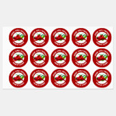 Gedroogde Chili Peppers Labels (Vel)