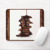 Gedroogde chocolade Mousepad Muismat (Met muis)