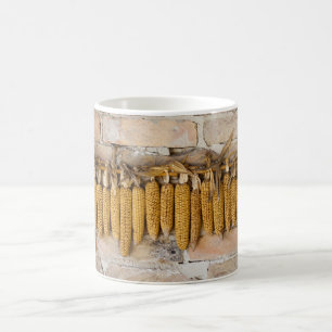 Gedroogde corncobs koffiemok