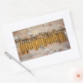Gedroogde corncobs rechthoekige sticker (Envelop)