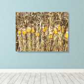Gedroogde cornflak-decorpties canvas afdruk (Insitu (Houten vloer))