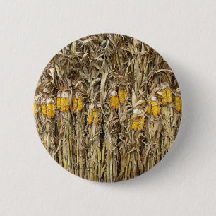 Gedroogde cornflak-decorpties ronde button 5,7 cm