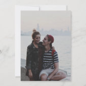 Gedroogde Floral Waterverf Art Wedding Foto Save The Date (Achterkant)