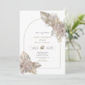 Gedroogde Florals Woestijn met de naam Baby Sprink Kaart (Staand voorkant)