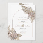 Gedroogde Florals Woestijn met de naam Baby Sprink Kaart (Voorkant / Achterkant)