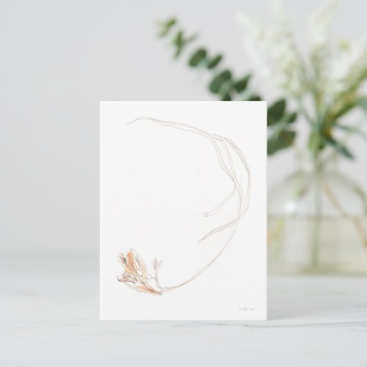 Gedroogde freesia 1 briefkaart (Staand voorkant)