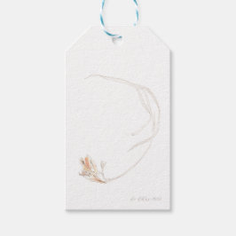 Gedroogde freesia 1 cadeaulabel