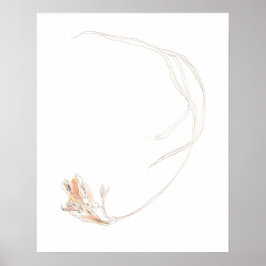 Gedroogde freesia 1 poster
