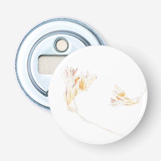 Gedroogde Freesia No. 3 Button Flesopener (Voorkant)