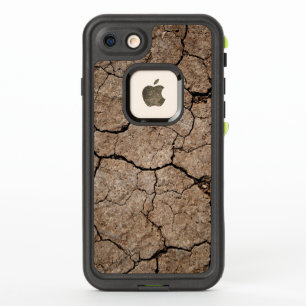 Gedroogde, gekrackte modder