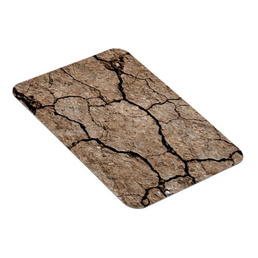 Gedroogde, gekrackte modder magneet (Rechterzijde)