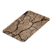 Gedroogde, gekrackte modder magneet (Linkerzijde)