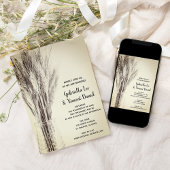 Gedroogde gerst in Boerderij met melkfles Kaart