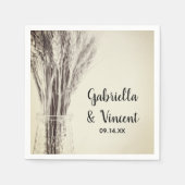 Gedroogde gerst in Bottle Country Boerderij Weddin Servet (Voorkant)