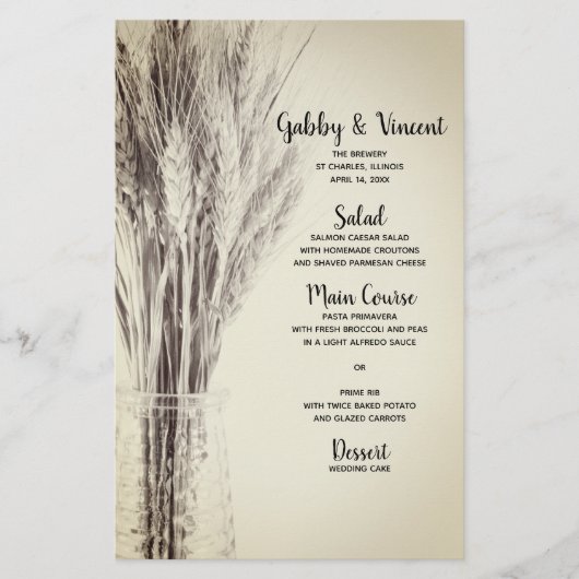 Gedroogde gerst in het Boerderij-bruiloft voor geb (Voorkant)