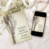 Gedroogde gerst in melkfles save the date