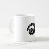 Gedroogde golven koffiemok (Voorkant links)