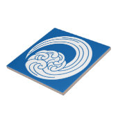 Gedroogde golven tegeltje (Zijkant)