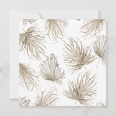 Gedroogde Grass Pampas Wedding Arch Kaart (Achterkant)