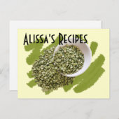 Gedroogde groene erwtenfoto, op maat briefkaart (Voorkant / Achterkant)