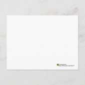 Gedroogde groene erwtenfoto, op maat briefkaart (Achterkant)