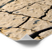 Gedroogde grond poster (Hoek)