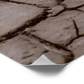 Gedroogde grond poster (Hoek)
