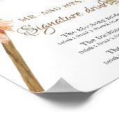 Gedroogde handpalmen laten Pampas Grass Signature Poster (Hoek)