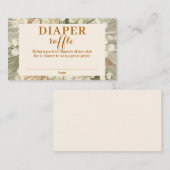 Gedroogde handpalmen Lunaria Diaper Raffle Enclosu Informatiekaartje (Voorkant / Achterkant)