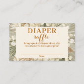 Gedroogde handpalmen Lunaria Diaper Raffle Enclosu Informatiekaartje (Voorkant)