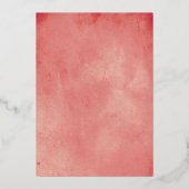 Gedroogde handpalmen, roze roos goudpalmen met pam folie uitnodiging (Achterkant)