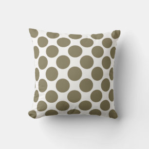 Gedroogde Herb Olive Green Polka Dots Kussen