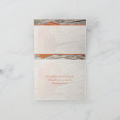 Gedroogde herfstbladeren en bloemen bedankkaart (Binnen)