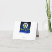 Gedroogde herfstbladeren en bloemen bedankkaart (Achterkant)