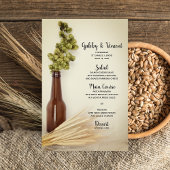 Gedroogde hop en het Wheat Brewery Wedding Menu
