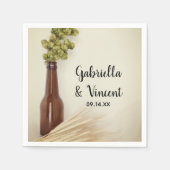 Gedroogde hop en hittebrouwerij servet (Voorkant)