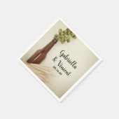 Gedroogde hop en hittebrouwerij servet (Hoek)