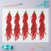 Gedroogde hot Chili Peppers Kitchen Decoupage Tissuepapier (Craft)