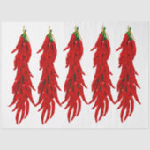 Gedroogde hot Chili Peppers Kitchen Decoupage Tissuepapier (Voorkant)