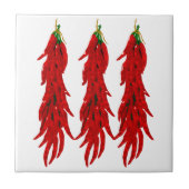 Gedroogde hot Chili Peppers Kitchen Tegeltje (Voorkant)