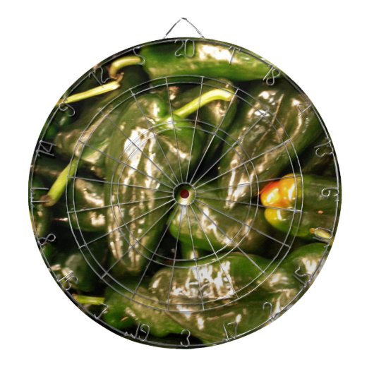 Gedroogde Jalapeno Peppers Dartbord (Voorkant)