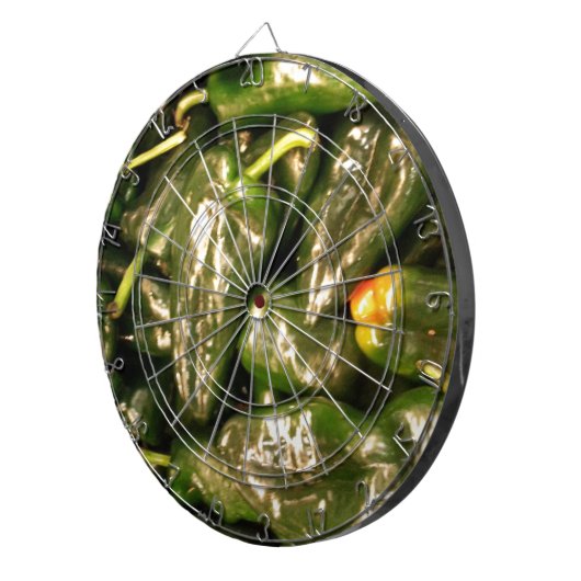Gedroogde Jalapeno Peppers Dartbord (Voorkant Rechts)