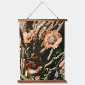 Gedroogde Kokosbloemen Rustiek Hangend Wandkleed (Voorkant)