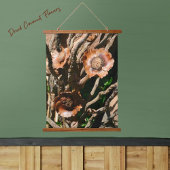 Gedroogde Kokosnoot Bloemen Rustiek Hangend Wandkleed