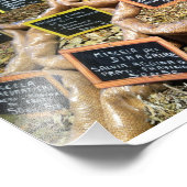 Gedroogde kruiden en specerijen foto afdruk (Hoek)