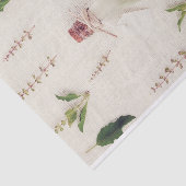 Gedroogde kruiden glazen fles jute textuur achterg tissuepapier (Detail)