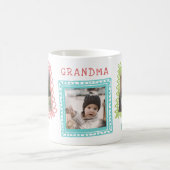Gedroogde Lijsten Best Grandma Photo Collage Koffiemok (Center)
